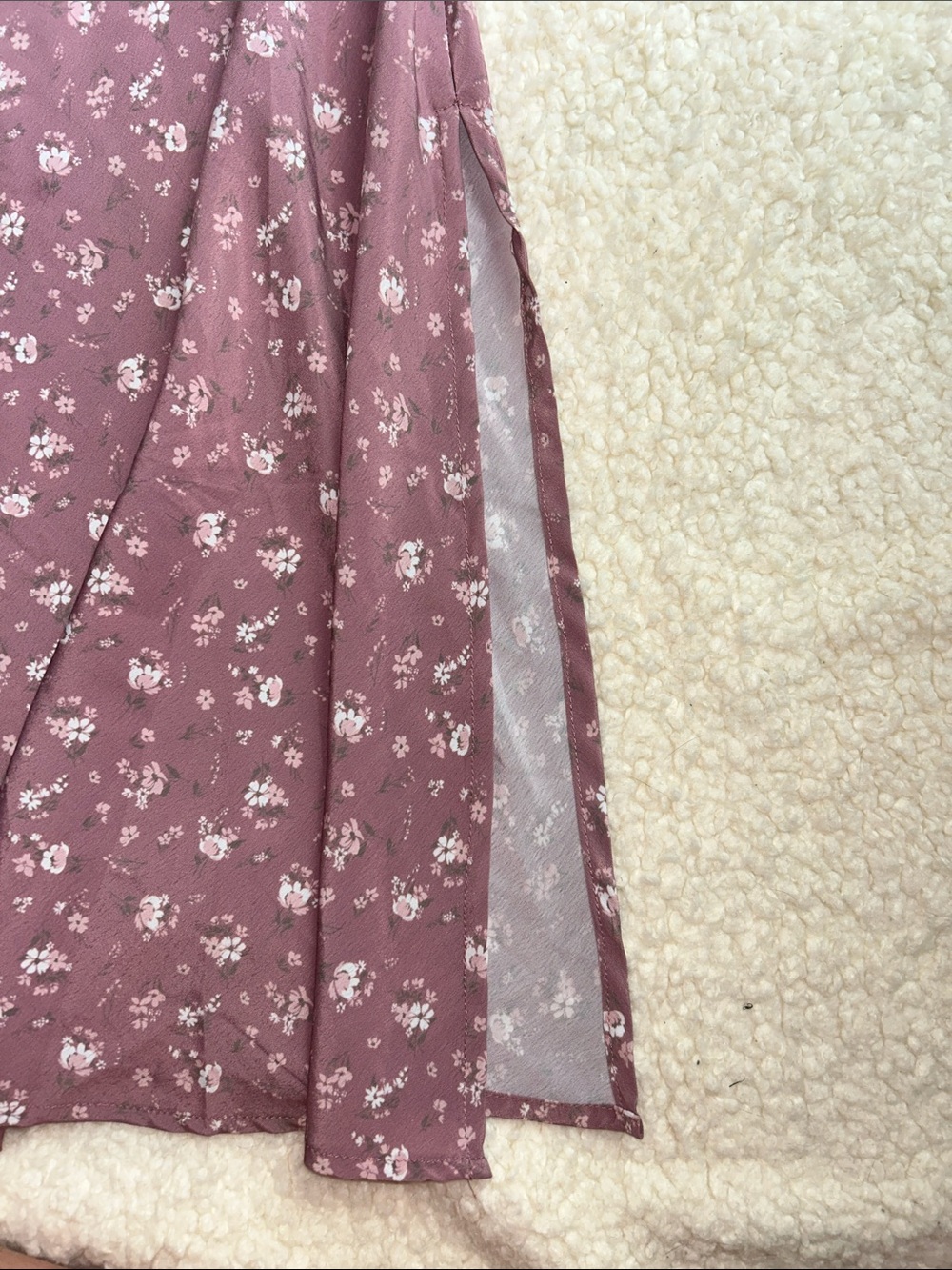 Altar'd State Dusty Rose Floral Maxi Skirt - Picture 3 of 4